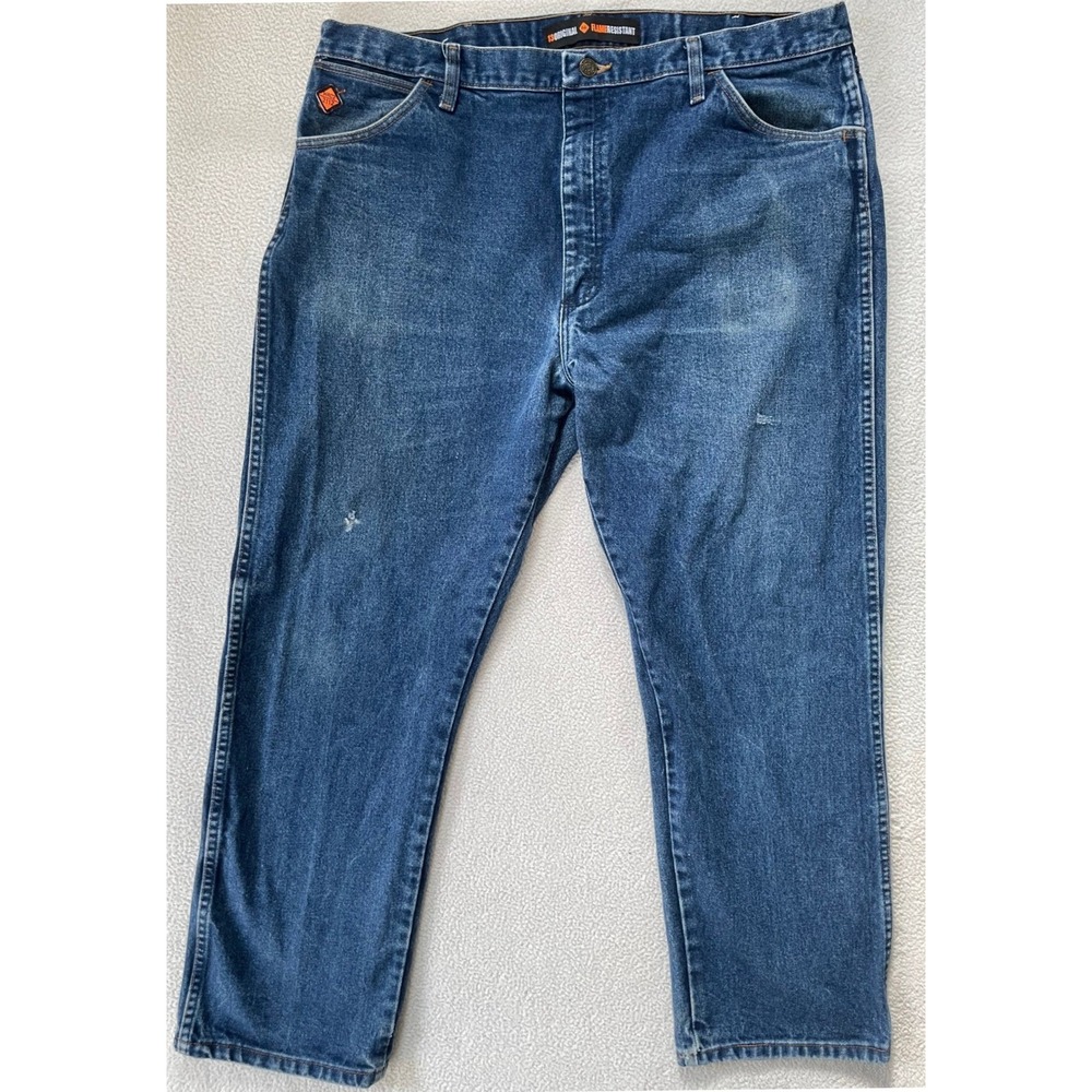 Wrangler Mens 40x30 Original Fit Jeans Blue Flame Resistant FR 13MWZ Work Pants